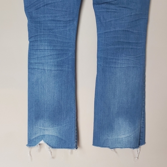 Madewell Cali Denim-Boot Cut Distressed Button Fly Jeans 26 - Picture 7 of 11